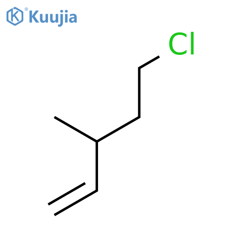 1-Pentene, 5-chloro-3-methyl- structure