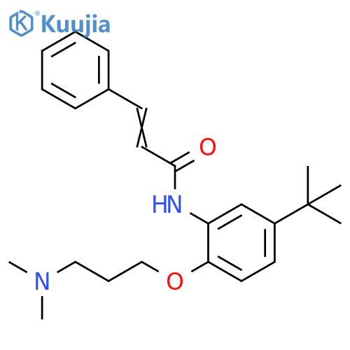 2-Propenamide,N-[2-[3-(dimethylamino)propoxy]-5-(1,1-dimethylethyl)phenyl]-3-phenyl- structure