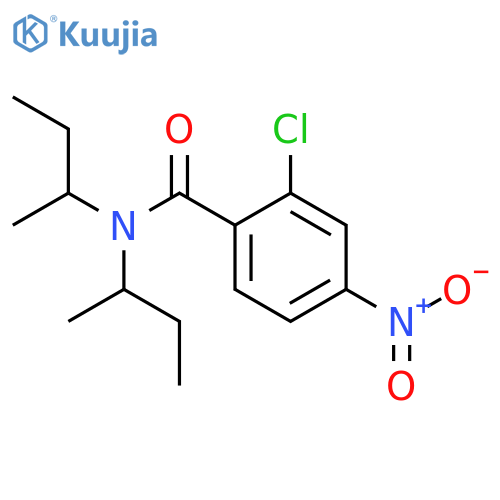 N,N-di(butan-2-yl)-2-chloro-4-nitrobenzamide structure