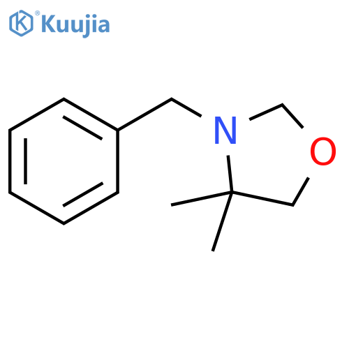 3-benzyl-4,4-dimethyl-1,3-oxazolidine structure
