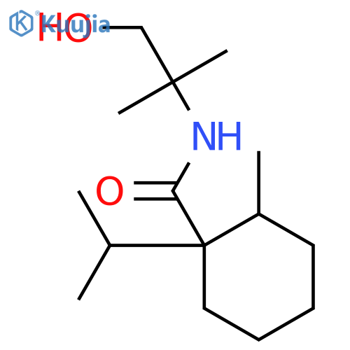 Cyclohexanecarboxamide,N-(2-hydroxy-1,1-dimethylethyl)-2-methyl-1-(2-methylpropyl)- structure