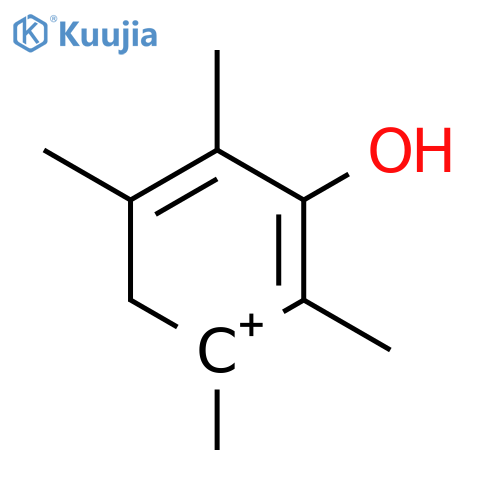 Cyclohexadienylium, 3-hydroxy-1,2,4,5-tetramethyl- structure
