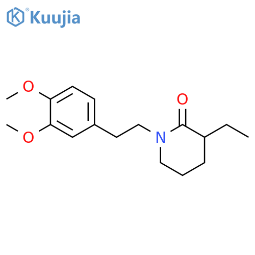 2-Piperidinone, 1-[2-(3,4-dimethoxyphenyl)ethyl]-3-ethyl- structure