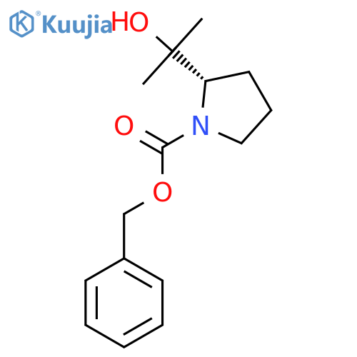 benzyl (2S)-2-(2-hydroxypropan-2-yl)pyrrolidine-1-carboxylate structure