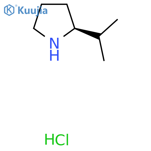 (2S)-2-(propan-2-yl)pyrrolidine hydrochloride structure