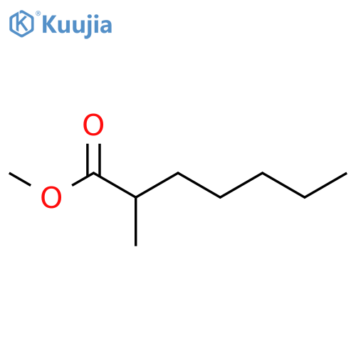 Heptanoic acid,2-methyl-, methyl ester structure