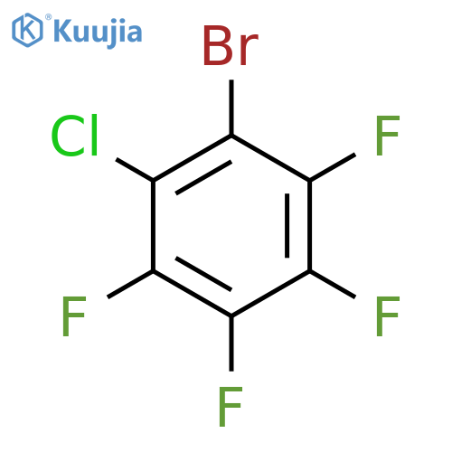 1-Bromo-2-chloro-3,4,5,6-tetrafluorobenzene structure