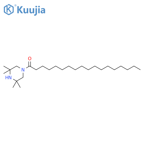 Piperazine, 3,3,5,5-tetramethyl-1-(1-oxooctadecyl)- structure