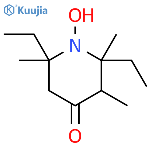 1-Piperidinyloxy, 2,6-diethyl-2,3,6-trimethyl-4-oxo- structure