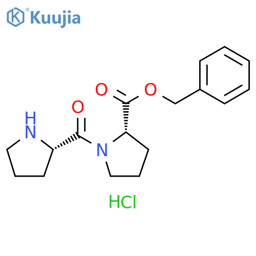 L-Proline, 1-L-prolyl-, phenylmethyl ester, monohydrochloride structure