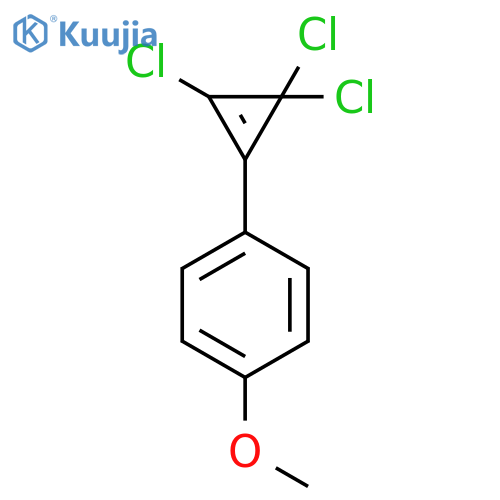 Benzene, 1-methoxy-4-(2,3,3-trichloro-1-cyclopropen-1-yl)- structure
