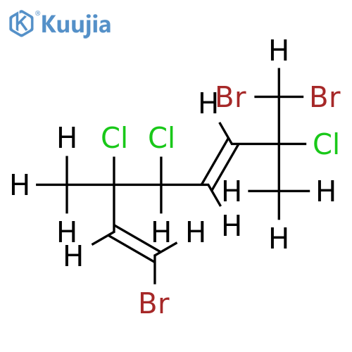 (3R,4S,7S)-1t,8,8-tribromo-3,4,7-trichloro-3,7-dimethyl-octa-1,5t-diene structure