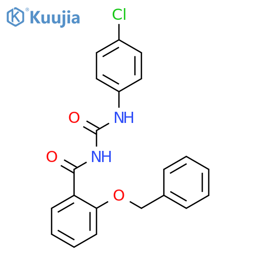 BENZAMIDE, N-[[(4-CHLOROPHENYL)AMINO]CARBONYL]-2-(PHENYLMETHOXY)- structure