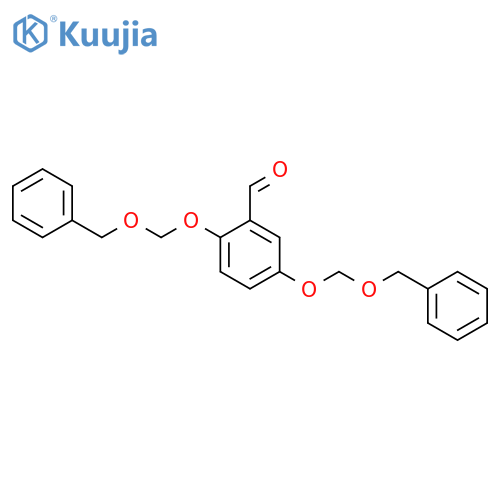 Benzaldehyde, 2,5-bis[(phenylmethoxy)methoxy]- structure