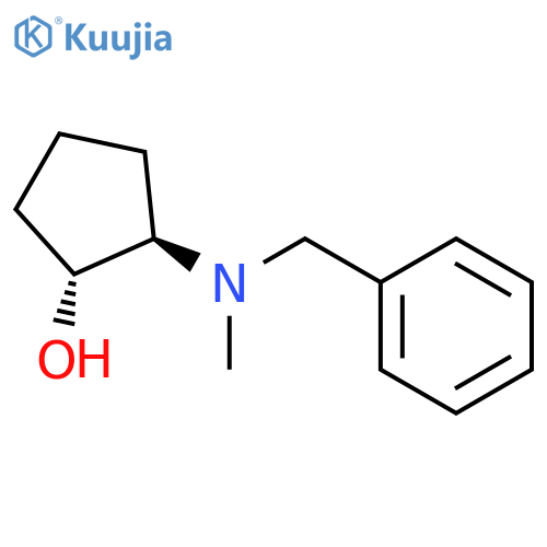 Cyclopentanol, 2-[methyl(phenylmethyl)amino]-, trans- structure