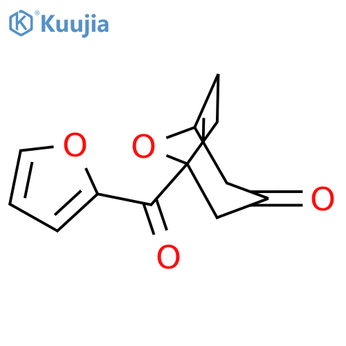 8-OXABICYCLO[3.2.1]OCT-6-EN-3-ONE, 1-(2-FURANYLCARBONYL)- structure