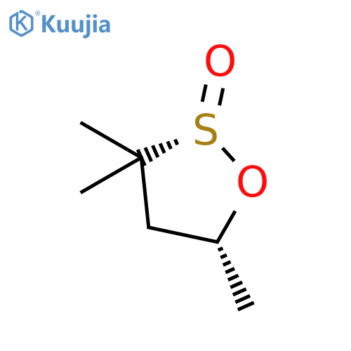 1,2-Oxathiolane, 3,3,5-trimethyl-, 2-oxide, (2R,5R)-rel- structure