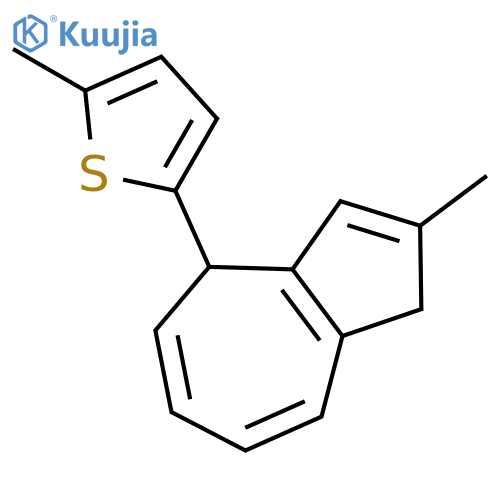 Thiophene, 2-(1,4-dihydro-2-methyl-4-azulenyl)-5-methyl- structure