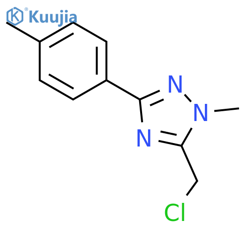 1H-1,2,4-Triazole, 5-(chloromethyl)-1-methyl-3-(4-methylphenyl)- structure