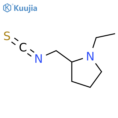 1-ethyl-2-(isothiocyanatomethyl)pyrrolidine structure