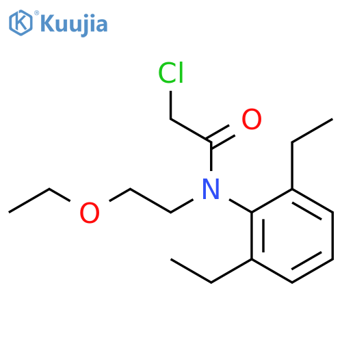 Acetamide, 2-chloro-N-(2,6-diethylphenyl)-N-(2-ethoxyethyl)- structure