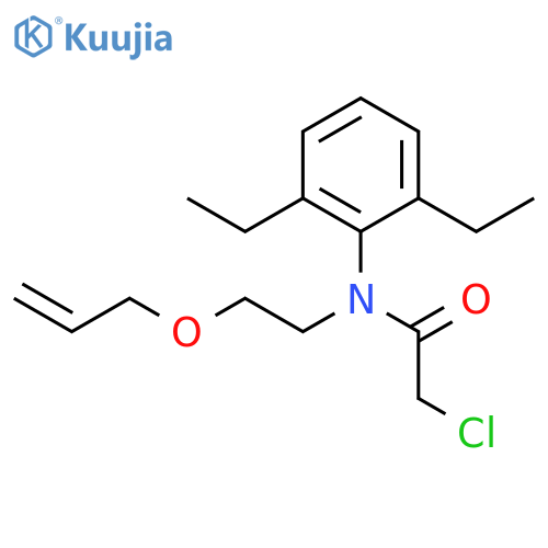 Acetamide, 2-chloro-N-(2,6-diethylphenyl)-N-[2-(2-propenyloxy)ethyl]- structure