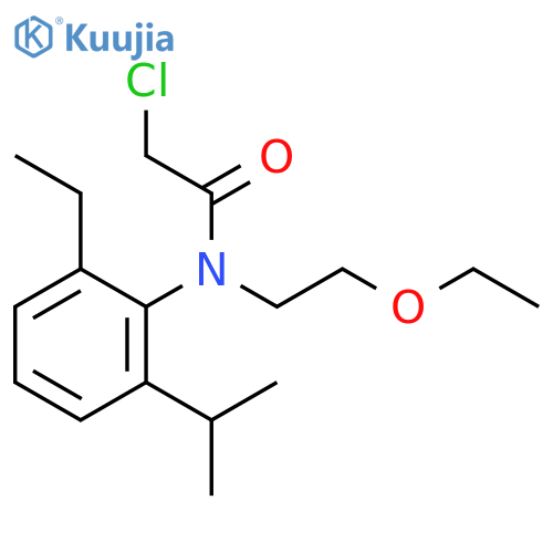 Acetamide,2-chloro-N-(2-ethoxyethyl)-N-[2-ethyl-6-(1-methylethyl)phenyl]- structure