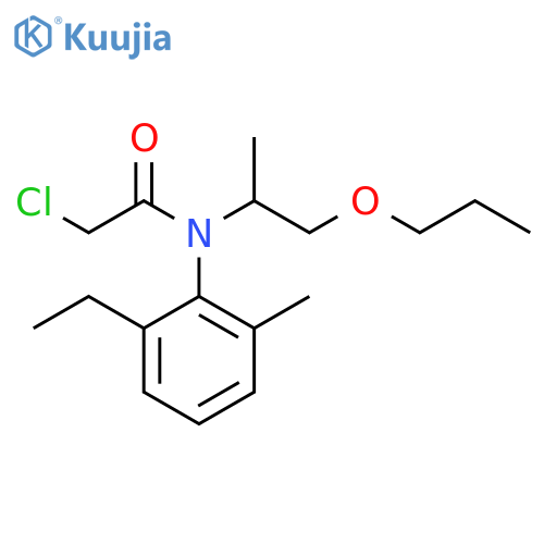 Acetamide,2-chloro-N-(2-ethyl-6-methylphenyl)-N-(1-methyl-2-propoxyethyl)- structure