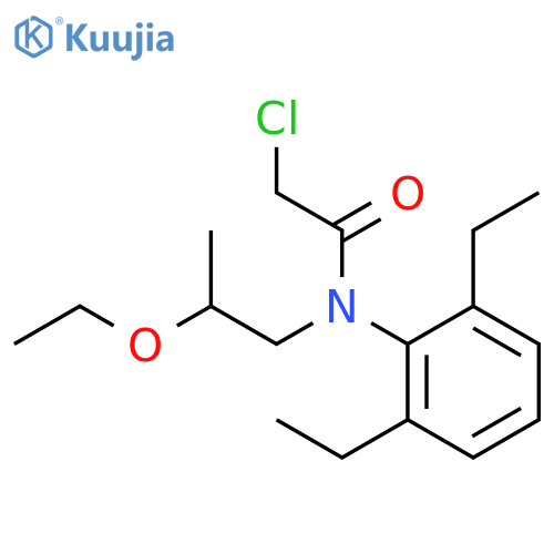 Acetamide, 2-chloro-N-(2,6-diethylphenyl)-N-(2-ethoxypropyl)- structure