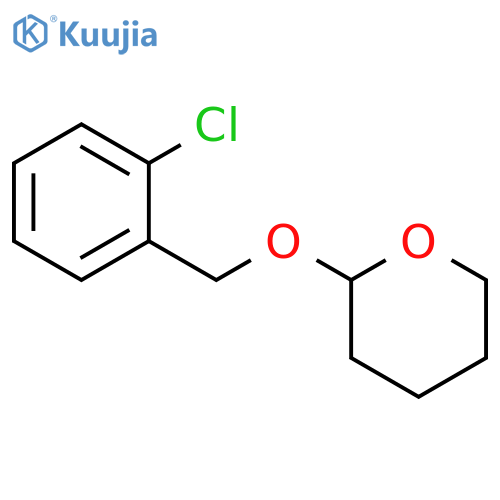 2H-Pyran, 2-[(2-chlorophenyl)methoxy]tetrahydro- structure