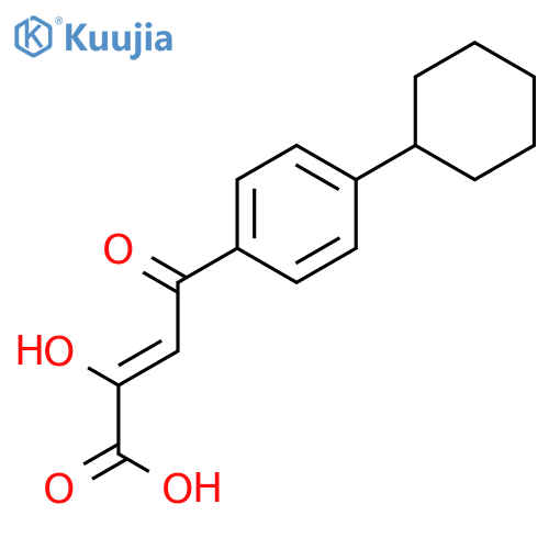 2-BUTENOIC ACID, 4-(4-CYCLOHEXYLPHENYL)-2-HYDROXY-4-OXO- structure