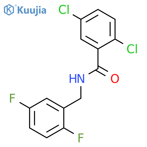 Benzamide, 2,5-dichloro-N-[(2,5-difluorophenyl)methyl]- structure