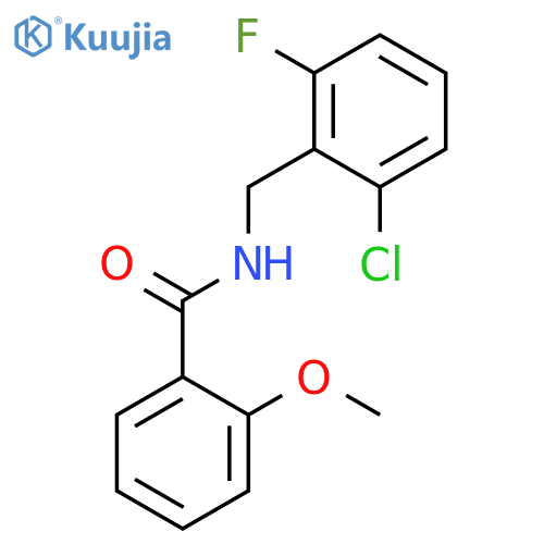 Benzamide, N-[(2-chloro-6-fluorophenyl)methyl]-2-methoxy- structure