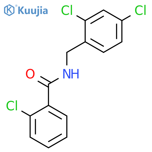 Benzamide, 2-chloro-N-[(2,4-dichlorophenyl)methyl]- structure