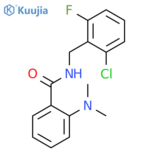 BENZAMIDE, N-[(2-CHLORO-6-FLUOROPHENYL)METHYL]-2-(DIMETHYLAMINO)- structure