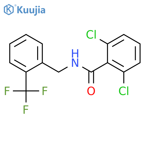 BENZAMIDE, 2,6-DICHLORO-N-[[2-(TRIFLUOROMETHYL)PHENYL]METHYL]- structure