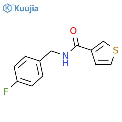 3-Thiophenecarboxamide, N-[(4-fluorophenyl)methyl]- structure