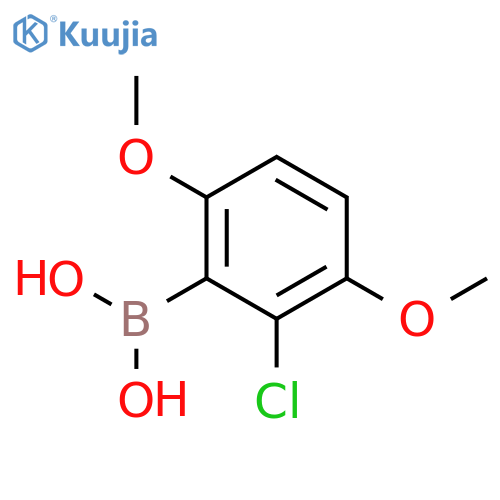 Boronic acid, (2-chloro-3,6-dimethoxyphenyl)- structure