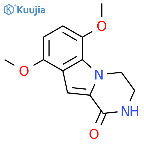 3,4-dihydro-6,9-dimethoxy-Pyrazino[1,2-a]indol-1(2H)-one structure