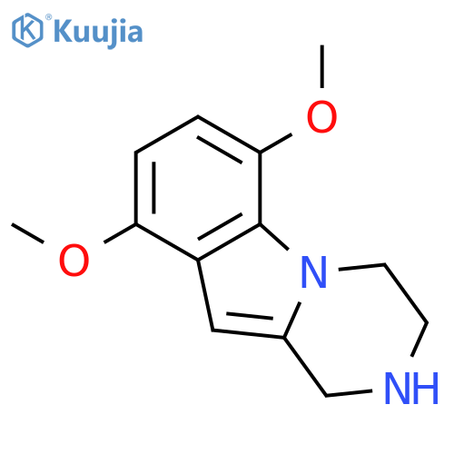 1,2,3,4-tetrahydro-6,9-dimethoxy-Pyrazino[1,2-a]indole structure