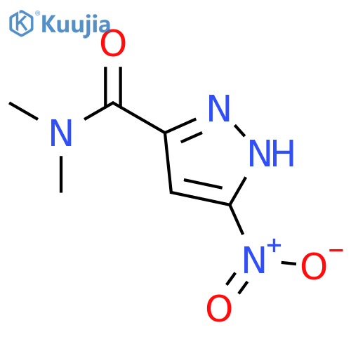 1H-PYRAZOLE-3-CARBOXAMIDE, N,N-DIMETHYL-5-NITRO- structure