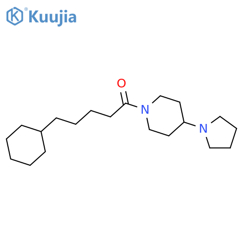 PIPERIDINE, 1-(5-CYCLOHEXYL-1-OXOPENTYL)-4-(1-PYRROLIDINYL)- structure