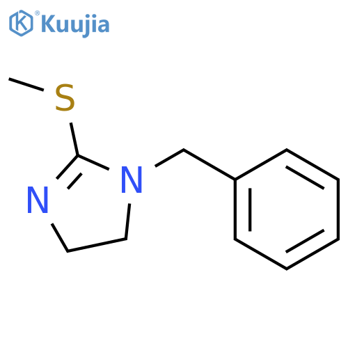 1H-IMIDAZOLE, 4,5-DIHYDRO-2-(METHYLTHIO)-1-(PHENYLMETHYL)- structure