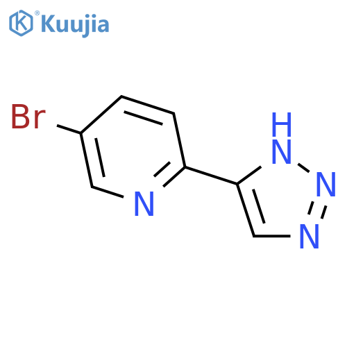 PYRIDINE, 5-BROMO-2-(1H-1,2,3-TRIAZOL-4-YL)- structure