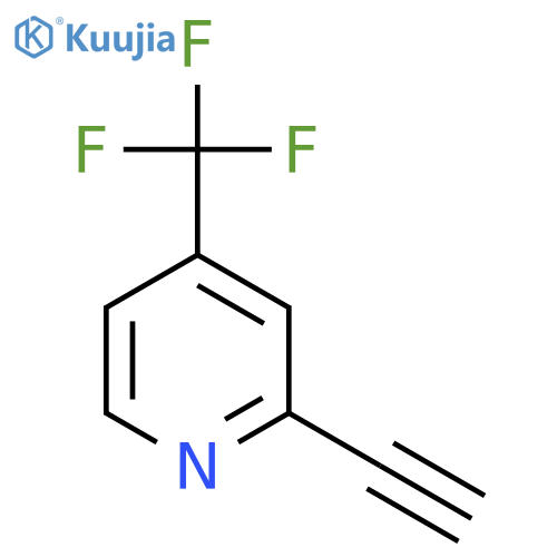2-ethynyl-4-(trifluoromethyl)pyridine structure