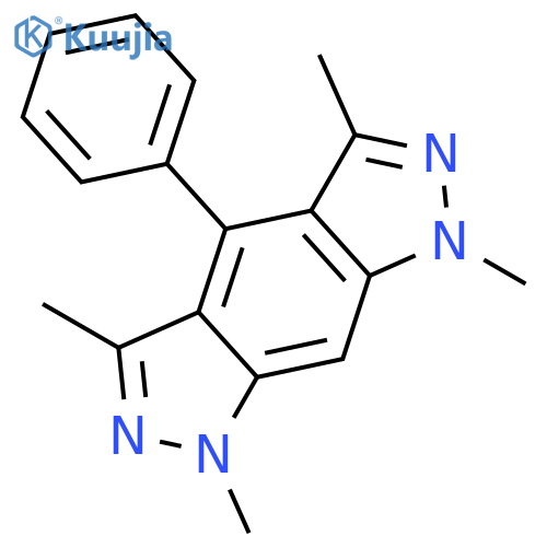 Benzo[1,2-c:5,4-c']dipyrazole, 1,7-dihydro-1,3,5,7-tetramethyl-4-phenyl- structure