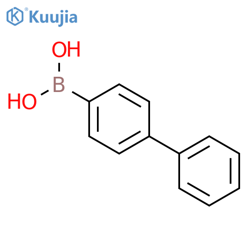 [1,1'-Biphenyl]-4-ylboronic acid structure