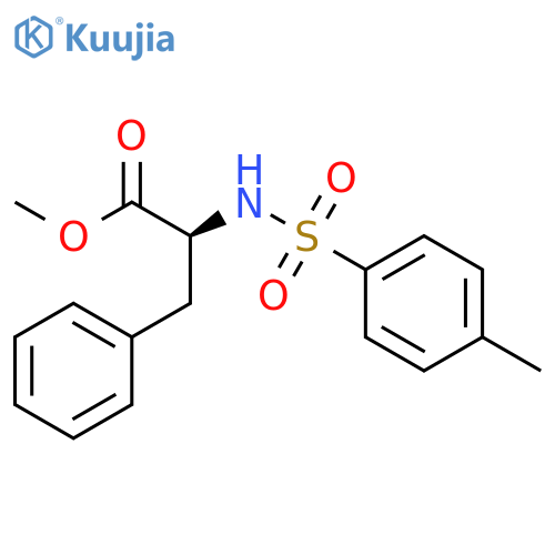 PHENYLALANINE, N-[(4-METHYLPHENYL)SULFONYL]-, METHYL ESTER structure