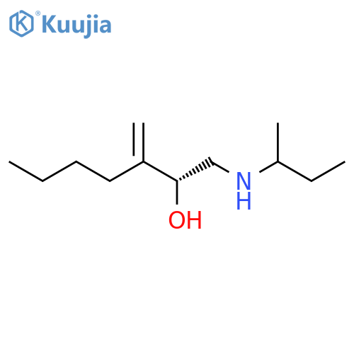 2-Heptanol, 3-methylene-1-[(1-methylpropyl)amino]-, (2R)- structure
