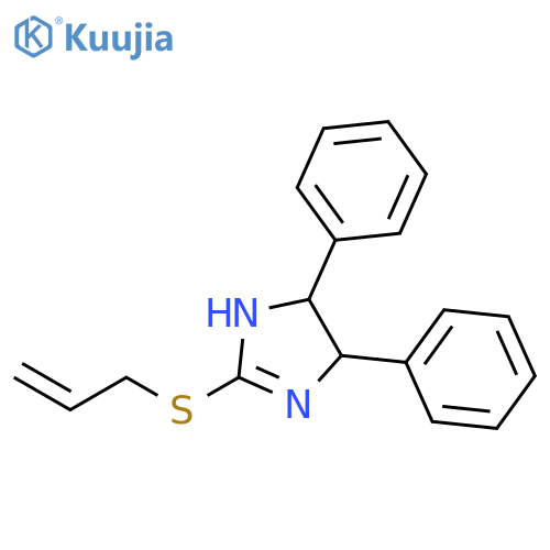 1H-Imidazole, 4,5-dihydro-4,5-diphenyl-2-(2-propenylthio)- structure